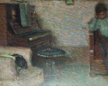 Zolla Venanzio - Interno con pianoforte 